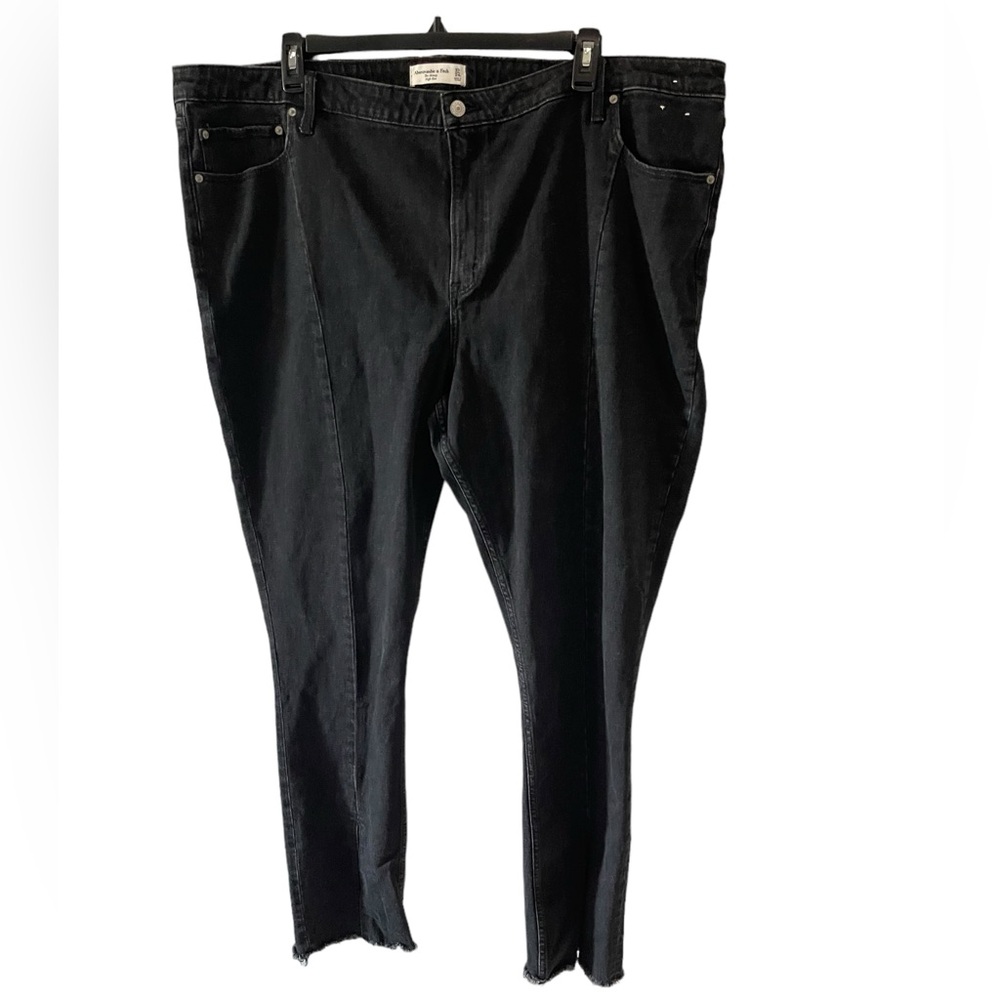 Abercrombie & Fitch Skinny Curve Love High Rise jeans Sz 37 black boxDX
